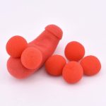 1 Set Sponge Brother with 4 Pcs Red Sponge Balls Magic Tricks Fun Stage Street Illusion Accessories Accessories Mentalism - Imagen 3