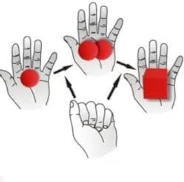 MOMOMAGE Square and Round Sponge Ball, Close-up Magic Trick, Illusions, Trick, Trick, Trick, Trick, Trick, Magic, Trick