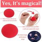 Gamrong 16pcs Red Sponge Balls Magic Accessories 4.5cm/1.77inch Soft Red Sponge Softball Magic Street Classic Comedy Trick - Imagen 3