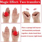 Gamrong 16pcs Red Sponge Balls Magic Accessories 4.5cm/1.77inch Soft Red Sponge Softball Magic Street Classic Comedy Trick - Imagen 4