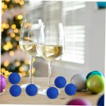 10 Pieces Soft Sponge Balls for Round Props Tricks for Street Performance Cosplay and Festival Decorations Blue - Imagen 4