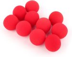 10 Bolas de Esponja Rojas, Bolas de Espuma Mágicas Ligeras, de Esponja Mágicas, de 4,5 Cm, de Suaves para Accesorios de Trucos de Comedia Clásica de Street - Imagen 3