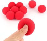 10 Bolas de Esponja Rojas, Bolas de Espuma Mágicas Ligeras, de Esponja Mágicas, de 4,5 Cm, de Suaves para Accesorios de Trucos de Comedia Clásica de Street - Imagen 4
