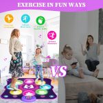 Dance Mat Toys for Girls Boys Music Dance Mat with 8 LED Light Arrows, 6 Modes, Battery Included, Christmas Birthday Gifts for 4 5 6 7 8 9 10+ Years Old - Imagen 4