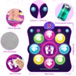 Dance Mat Toys for Girls Boys Music Dance Mat with 8 LED Light Arrows, 6 Modes, Battery Included, Christmas Birthday Gifts for 4 5 6 7 8 9 10+ Years Old - Imagen 5