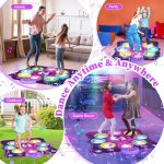 Dance Mat Toys for Girls Boys Music Dance Mat with 8 LED Light Arrows, 6 Modes, Battery Included, Christmas Birthday Gifts for 4 5 6 7 8 9 10+ Years Old - Imagen 6
