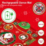 Christmas Dance Mat for Kids, Gift Girls Musical Mat with 6 LED Lights, 6 Play Modes, Rechargeable Battery, Christmas Gift for Girls 4 5 6 7 8 9 10+ Years Old - Imagen 4