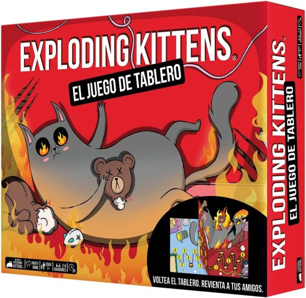 Exploding Kittens - The Board Game - Party Game from 2 to 6 Players, Strategic and Fun Game from 7 years, 15 to 30 Minutes, edition in Spanish
