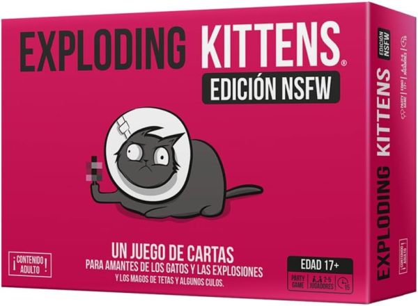 Exploding Kittens | NSFW | Card Game for Cat Lovers & Explosions | Ages 17 | 2 to 5 Players | 15 Minutes per Game | English