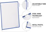 TARIFOLD Es TAA414109 Wall Display A4 for Catalogues with 10 PVC Sleeves Assorted Colours - Imagen 4