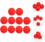 BESTonZON 10piezas Bolas De Esponja Roja para Trucos De Accesorios para Magos Material Esponjoso Seguro y Duradero para Actuaciones y Propósitos De Entretenimiento - Imagen 5