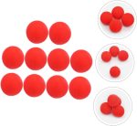 TOYANDONA 10piezas Bola De Esponja Mágica Roja Accesorios De Actuación para Trucos Clásicos Callejeros Juguete De Truco para Magos Suministros De Mago - Imagen 4
