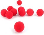 Aramox 10 Uds. Accesorios para Trucos de Magia de Calle de Primer Plano de Softball de Esponja Roja para Entretenimiento del Público, Juguetes de Pelota Suave - Imagen 4