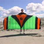Wolkenstürmer Paraflex Trainer - Steering Mat 3 L 3.1 (Green/Orange) - Ready to Fly Kite 310 cm with Training Bar - Kite & Windtrainer - Imagen 3
