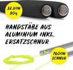 Diabolo Freizeitsport Basic Juggling Set with Diabolo (Light Green), Aluminium Sticks, Spare Rope (160 cm) and Printed Instructions, Ideal Gift for Kids, Beginners and - Imagen 3