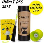 Diabolo Freizeitsport Basic Juggling Set with Diabolo (Light Green), Aluminium Sticks, Spare Rope (160 cm) and Printed Instructions, Ideal Gift for Kids, Beginners and - Imagen 5