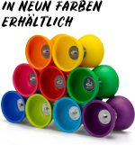 Diabolo Freizeitsport Basic Juggling Set with Diabolo (Light Green), Aluminium Sticks, Spare Rope (160 cm) and Printed Instructions, Ideal Gift for Kids, Beginners and - Imagen 6