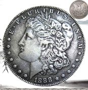 1888 Ancient One Dollar Coin – Old American Coins – Uncirculated United States Morgan Dollar