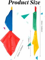 2 Pack Magic Color Changing Scarves, Perfect for Street Magic, Parties and Kids Shows, Blue, Yellow, Red, Green - Imagen 2