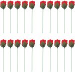 20 Pieces Torch to Pink Fire Magic Trick Flame Appearing Flower Magician Accessories Professional Mentalism Magic an Illusion Fascinating Torch to Pink Magic Trick for Closeup Trick