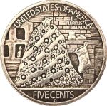 21mm Antique Silver Dollar American Buffalo Hobo Coin 1937D Craft Gift