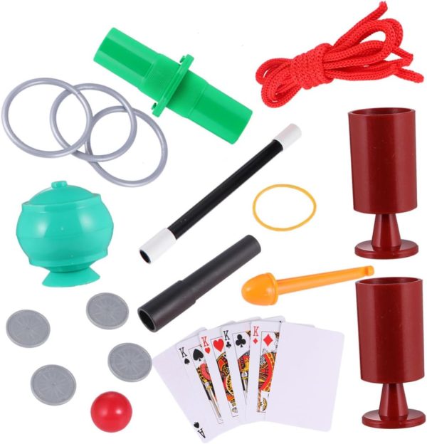 25piezas Juguetes Mágicos Educativos De Juego De Trucos para Niño Utilería Fiestas y Actividades De Entretenimiento