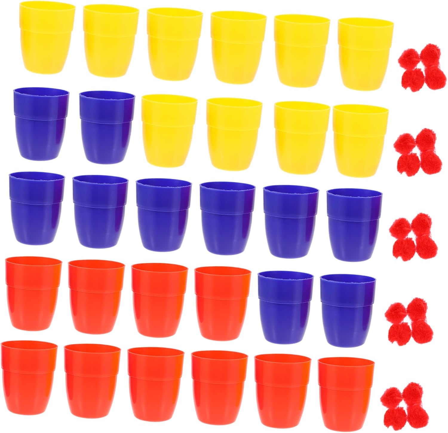 30 Pieces Magic Party Accessories Cup with Lid and Straw 30 Pieces Magic Party Accessories Cup with Lid and Straw Cups and Balls Tool Cup Drinking Cup Strut Bolster Cup Trick Accessory Wizard Object Plastic