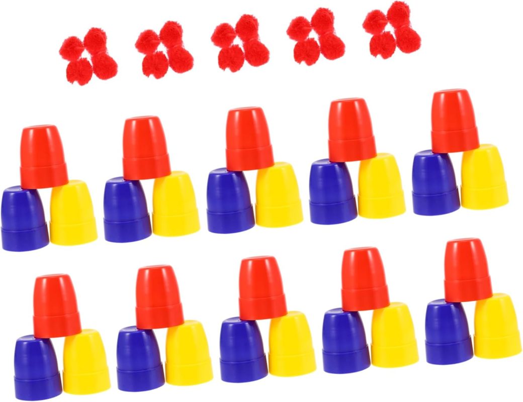 30piezas Tazas Mágicas Gimmick para Magos Prop De Truco Práctico para Espectáculos Escenario y Fiestas