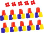 30piezas Tazas Mágicas Gimmick para Magos Prop De Truco Práctico para Espectáculos Escenario y Fiestas