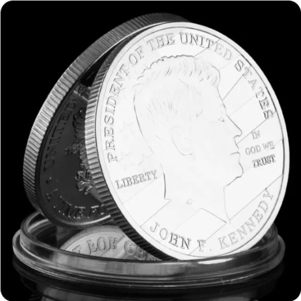 35th President of the United States Commemorative Coins, John F. Kennedy Coin, Silver Plated Souvenirs and Gifts, Souvenir Coin