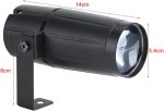 3W LED Beam Bulb for Stage, Disco, Pub, Party, Light Effect, Pinspot Lights EU 220V to 240V with Adjustable Base for Disco, KTV, Pub, Stage, Weddings - Imagen 2
