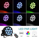 4 Pieces RGBW Pair LED Rechargeable Battery with Bag, 24W Outdoor Stage Light with Remote Control and Sound Activation, Disco Spotlights for Party DJ Bar Wedding Christmas - Imagen 2