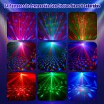 4 in 1 Disco Lights, Ball Lights, RGB LED Disco Light with Musik Sound Activated, DJ Lights with Remote Control for Home Parties, Clubs, Halloween, Christmas - Imagen 2