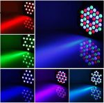 4PCS Pair LED DMX 7CH Spotlights, RGB 36 LED Stage Lights with Remote Control, 72W Disco Light with 7 Lighting Modes for Parties Stages Bars Halloween Christmas - Imagen 2
