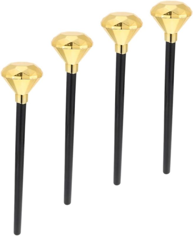 4piezas Varita Mágica Infantil para Halloween Scepters De Diamante Accesorios De Fiesta y Cosplay para Niño Niña para Disfraces y Fotografía Creativa