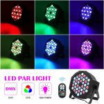 72W Indoor Party Stage Lights, 36 RGB LED Par Lights, DJ Cabin Lighting with Remote Control, DMX512 Control, Sound Activated, for Festivals, Parties 2pcs - Imagen 2
