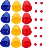 Abaodam 10 Sets of Accessories for Magicians Cups and Balls for Tricks Cups and Balls Accessories for Magicians Glasses for Tricks for Knitted Balls Accessories for Magicians Glasses for