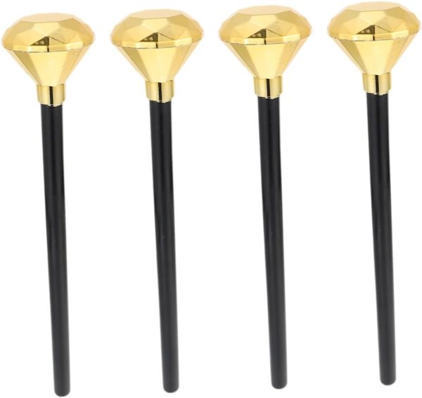 Abaodam 4 Piezas Varita Mágica Infantil Scepter Accesorios de Halloween para Scepter de Diamante para Disfraces y Fiestas
