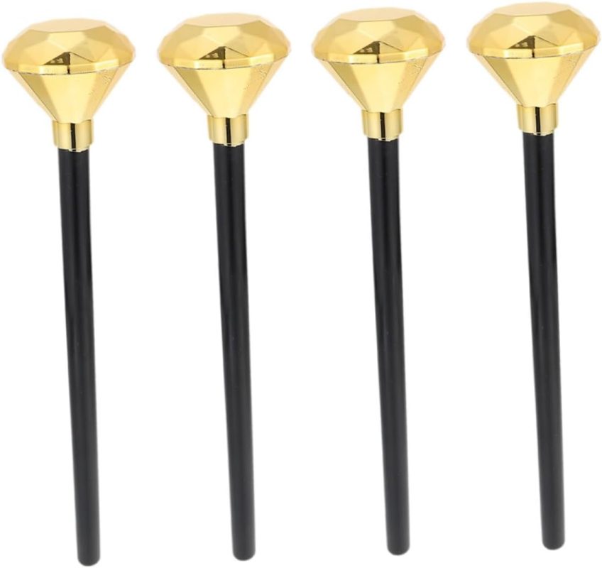 Abaodam 4 Piezas Varita Mágica Infantil Scepter Accesorios de Halloween para Scepter de Diamante para Disfraces y Fiestas