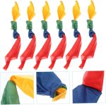 Abaodam 6piezas Bufanda Mágica Colorida para Actuaciones Escenarios Efecto De Cambio De Color Accesorio De Ilusionista para Fiestas y Entretenimiento Infantil - Imagen 2
