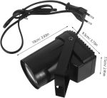 Abaodam Iluminación De Escenario Mini Focos LED Brillantes Foco De Seguimiento Para Luz De Rendimiento En Mini Luz De Efecto De Escenario De Pie Luces De - Imagen 2