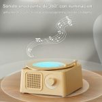 Altavoz Portátil - Altavoz Inalámbrico Reproductor de Música,Forma De Tocadiscos con Sonido Envolvente para Playa Terraza Jardín Camping Y Autocaravana - Imagen 2