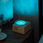 Altavoz Portátil | Altavoz con Sonido Envolvente - Equipo de Entretenimiento con Luz RGB en Forma de Tocadiscos para Sala Picnic - Imagen 2