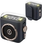 Altavoz Portátil - Caja De Sonido Magnética Para Reproductor De Música - Altavoces Para Ordenador Con Clip Trasero,Para Habitación De Estudio Automóvil Picnic Fiesta Viaje Playa Fitness Entrenamiento