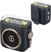 Altavoz Portátil - Caja De Sonido Magnética Para Reproductor De Música - Altavoces Para Ordenador Con Clip Trasero,Para Habitación De Estudio Automóvil Picnic Fiesta Viaje Playa Fitness Entrenamiento