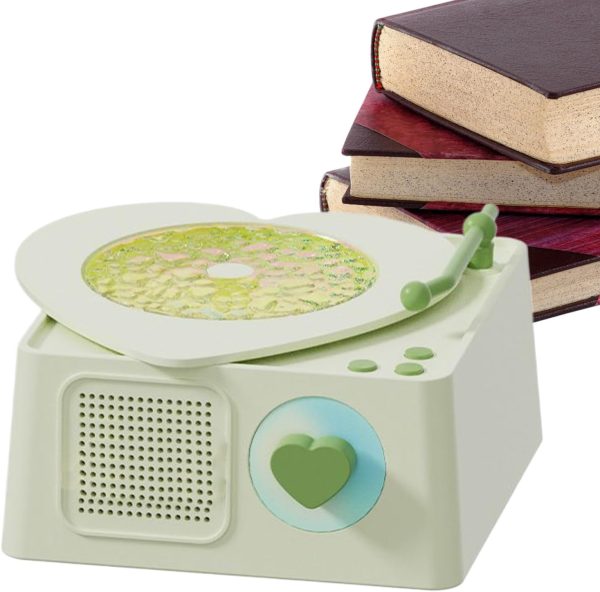 Altavoz Portátil Inalámbrico - Altavoz Inalámbrico para Música,Equipo de Entretenimiento con Luz RGB en Forma de Tocadiscos para Sala Picnic