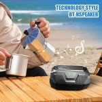 Altavoz inalámbrico portátil, máquina de audio con altavoz de música, herramienta de sonido de entretenimiento con graves profundos para viajes al aire libre, picnic, cocina, patio, playa - Imagen 2