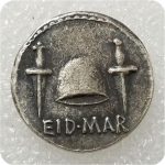 Ancient Roman Coin Gross Murder Caesar Copy Commemorative Coins Replica Medal Collectible Coins - Silver - Imagen 2