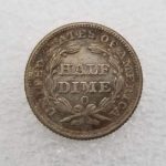 Antique Liberty Antique Coin 1842 US Hobo Nickel Half Penny Dollar Coin Morgan - American Commemorative Coin Gift for Dad/Friend/Husband Future Experience - Imagen 2
