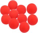 BESPORTBLE 10 Pieces Red Sponge Balls Units Accessories for Cosplay and Party Decorations and Sturdy